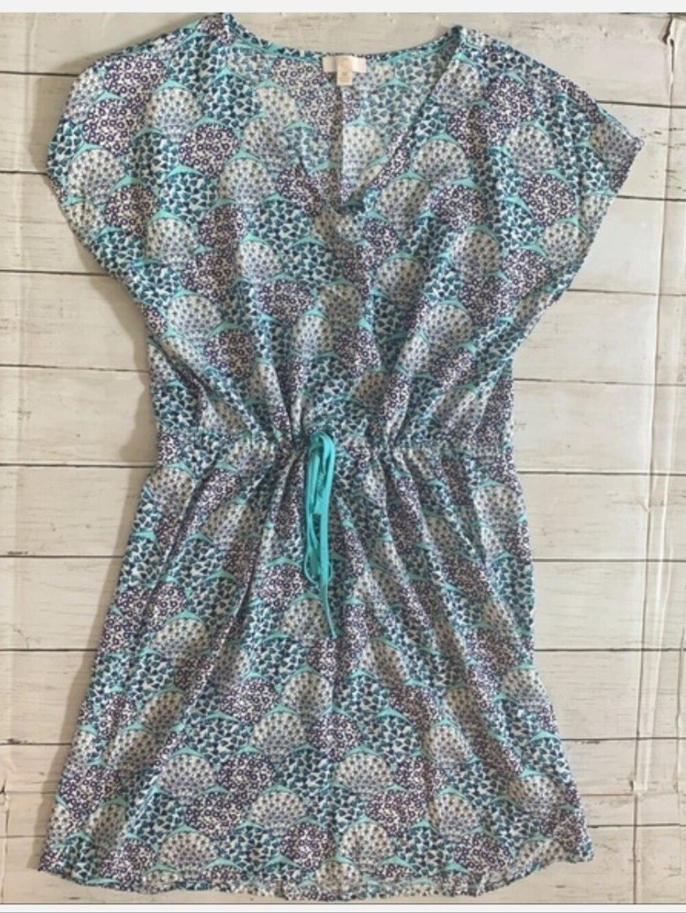 Charming Charlie Beach Starfish Sailboats Themed Coverup Dress